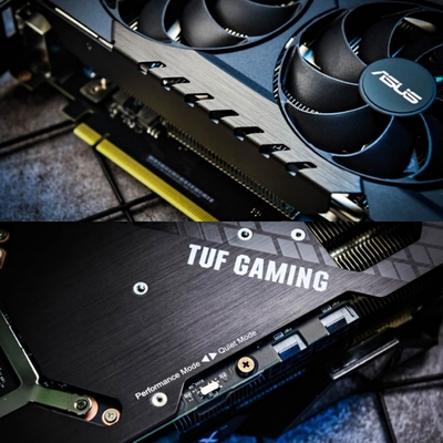 5888 CUDA ASUS GeForce TUF RTX 3070TI 8GB 290W 14000MHz tutto il freddo eccellente