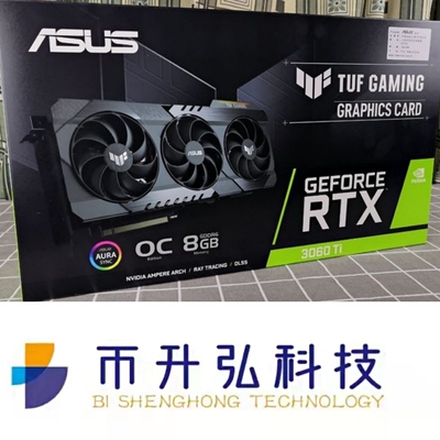 il nero di 290W ASUS TUF GeForce RTX 3060TI OC 8GB 8pin 1665-1695MHz