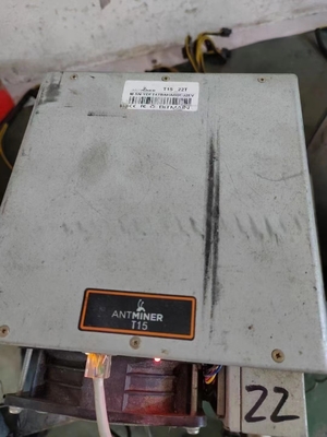 estrazione mineraria di seconda mano di Bitmain Antminer T15 23TH BTC dell'attrezzatura mineraria di 1541W Cryptocurrency