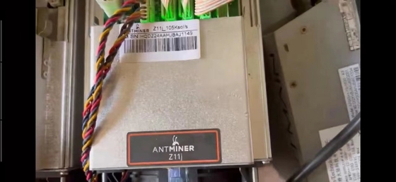minatore di 105ksol/S Bitmain Antminer Z11j 1418W ZEC 228×134×279mm